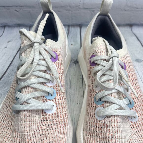 Allbirds Tree Flyer Sneakers Men's Size 10 Ivory Orange Walking Running Shoes - Picture 13 of 14